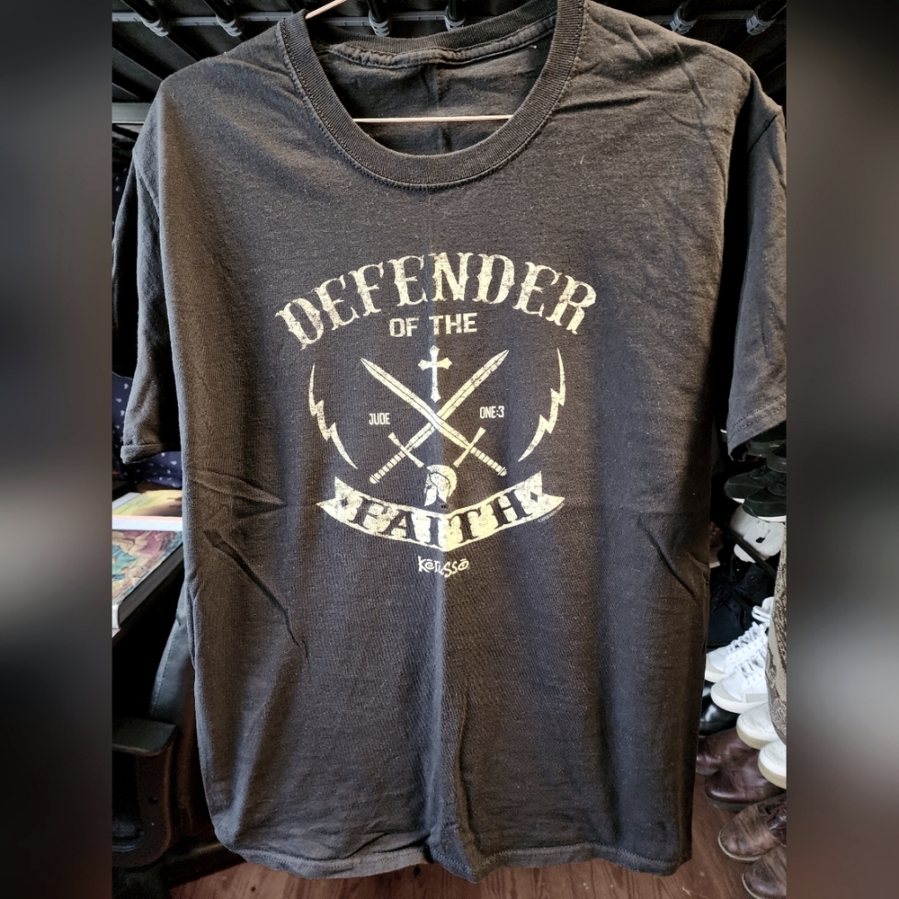 Karusso "Defender of the Faith" Black T-Shirt Size Medium